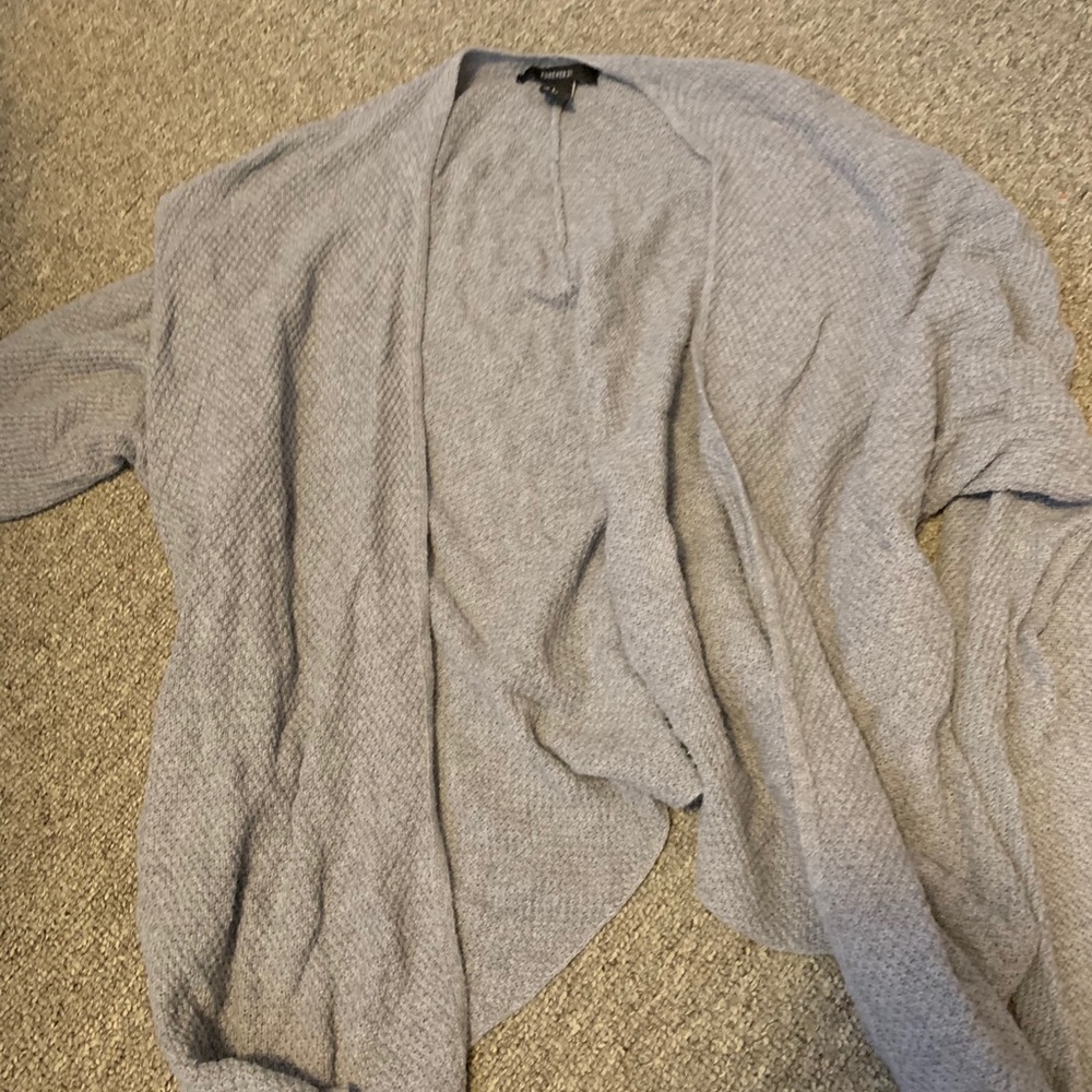 Gray cardigan